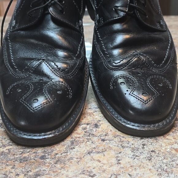 ECCO Classic Black Brogue Oxford Dress Shoes – Premium Leather Men’s Size 42 main image 12
